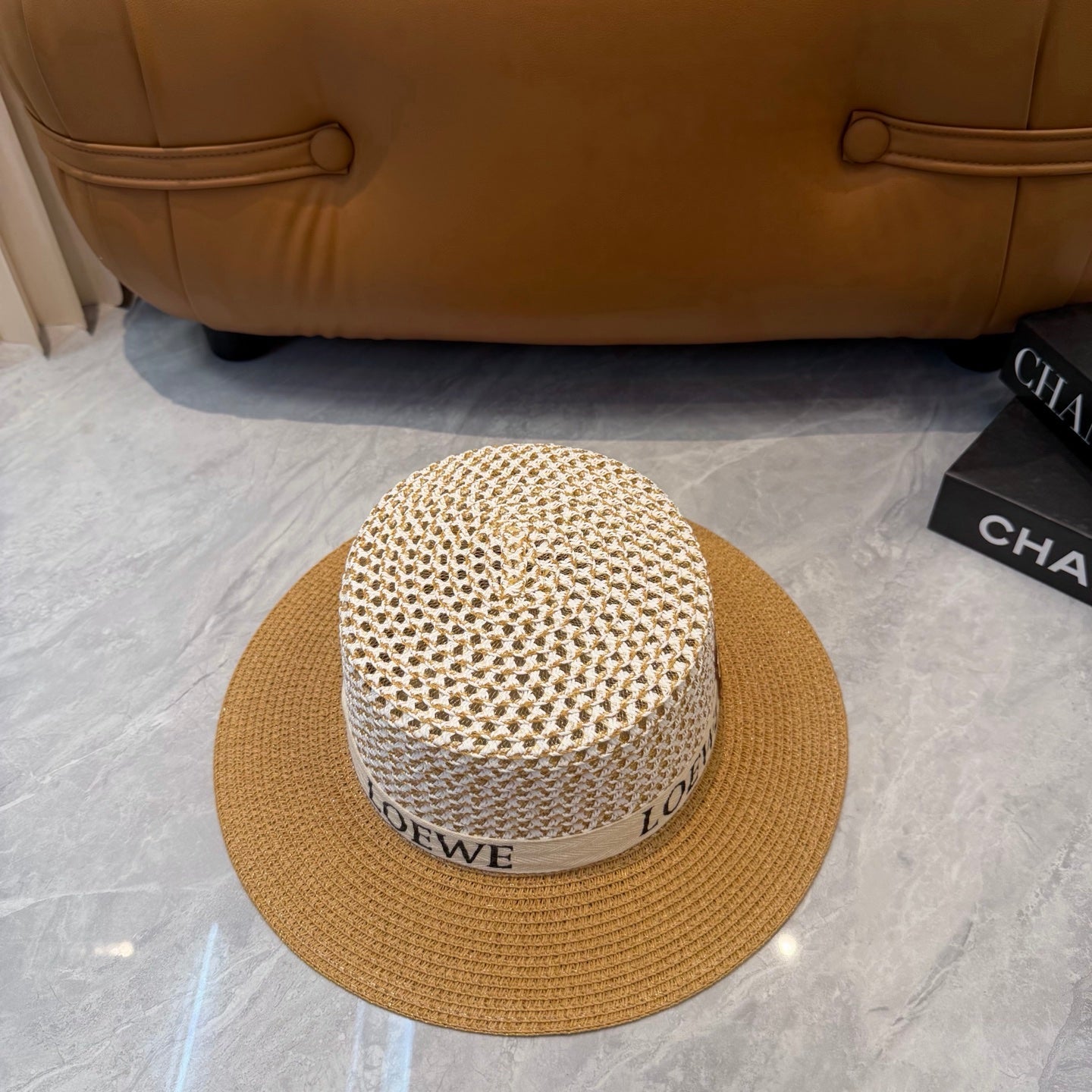 LOEWE 26S STRAW BOATER HAT STYLE 066