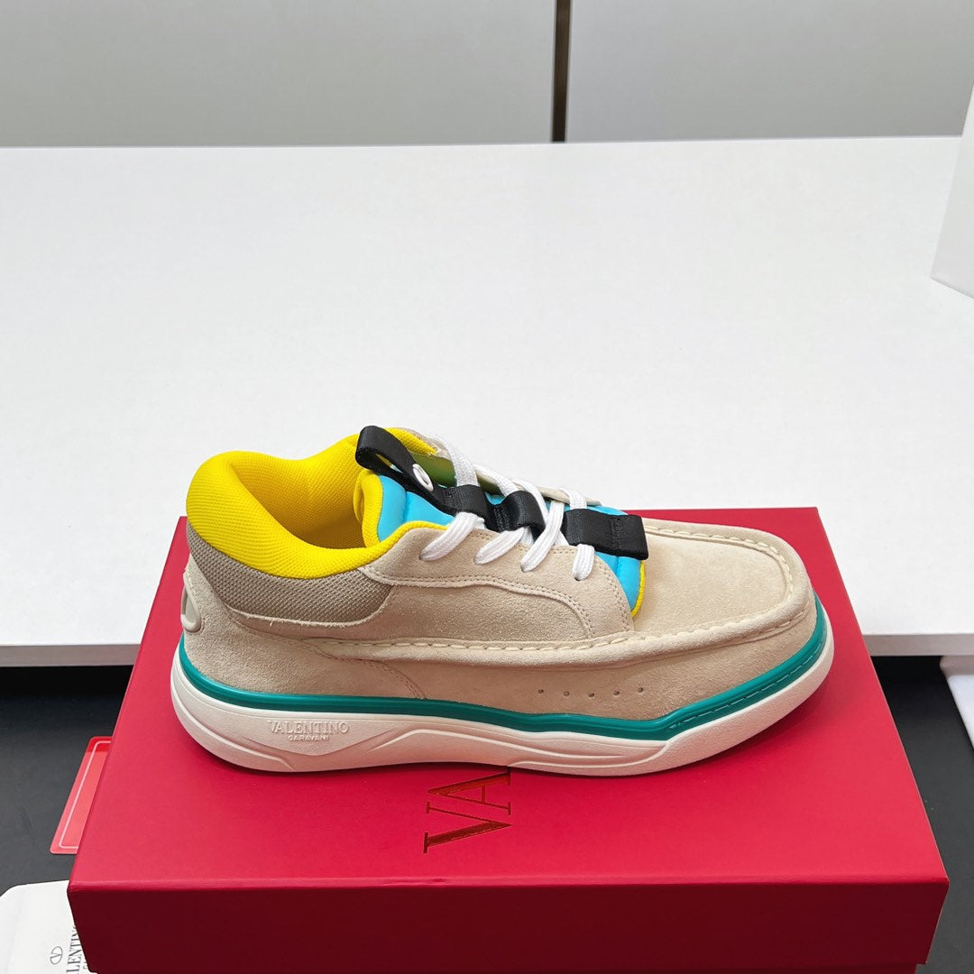 VALENTINO 25S RUNBOOT SNEAKERS IN MULTICOLOR LAMBSKIN