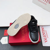VALENTINO 25S RUNBOOT SNEAKERS IN BLACK LAMBSKIN