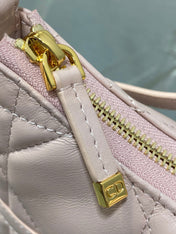 MISS CARO CIGALE MINI 18 BAG POWDER PINK MACROCANNAGE LAMBSKIN