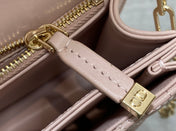 MINI BAG 24 IN LIGHT PINK PATENT CANNAGE CALFSKIN