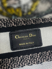 DIOR 25S SMALL LADY D-LITE BAG 24 IN MULTICOLOR DIOR FLOWERS CALENDAR ALLOVER EMBROIDERY