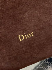 DIOR 26S MEDIUM BAG 31 IN DARK BROWN SUEDE