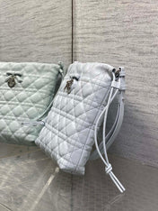 DIOR 26S ADIORABLE BUCKET BAG 20 IN LIGHT BLUE LAMBSKIN