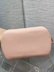 DIOR 26S MEDAILLON BUCKET BAG 26 IN LIGHT PINK CALFSKIN