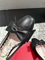 VLTN HIGH HEEL 25S 40 MM IN BLACK CALFSKIN WITH BOW