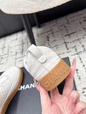 CHANEL 26S QUILTED SNEAKERS IN WHITE SUEDE