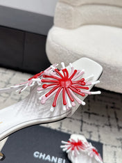 CHANEL 26S SLINGBACK SANDALS 75 MM IN WHITE PATENT CALFSKIN