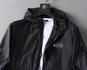 LV HOODED JACKET BLACK 239040