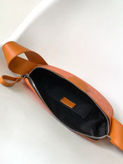LV 25S MOON CROSSBODY BAG 24 IN ORANGE MONOGRAM CANVAS AND CALFSKIN