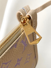 CARRYALL PM 29 BAG IN BEIGE MIX PURPLE MONOGRAM EMPREINTE LEATHER