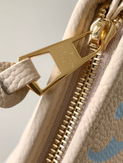 CARRYALL PM 29 BAG IN BEIGE MIX BLUE MONOGRAM EMPREINTE LEATHER