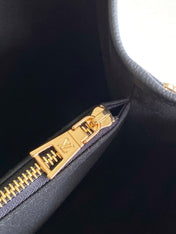 LV 25S BABYLONE TOTE GM BAG 37 IN BLACK CALFSKIN GOLD HARDWARE