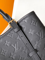 LV 25S BABYLONE TOTE BAG 32 IN BLACK CALFSKIN GOLD HARDWARE