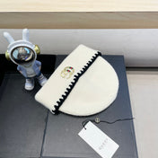 BEANIE HAT IN WHITE WOOL 416412