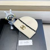 BEANIE HAT IN WHITE WOOL 419782
