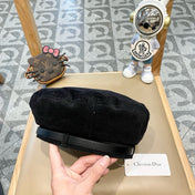 BERET HAT IN BLACK VELVET 430042