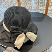 DIOR 26S MESH WIDE-BRIM HAT WITH BOW STYLE 34