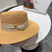 DIOR 26S FLAT-BRIM STRAW HAT STYLE 43