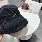 DIOR 26S PLEATED WIDE-BRIM BUCKET HAT STYLE 13