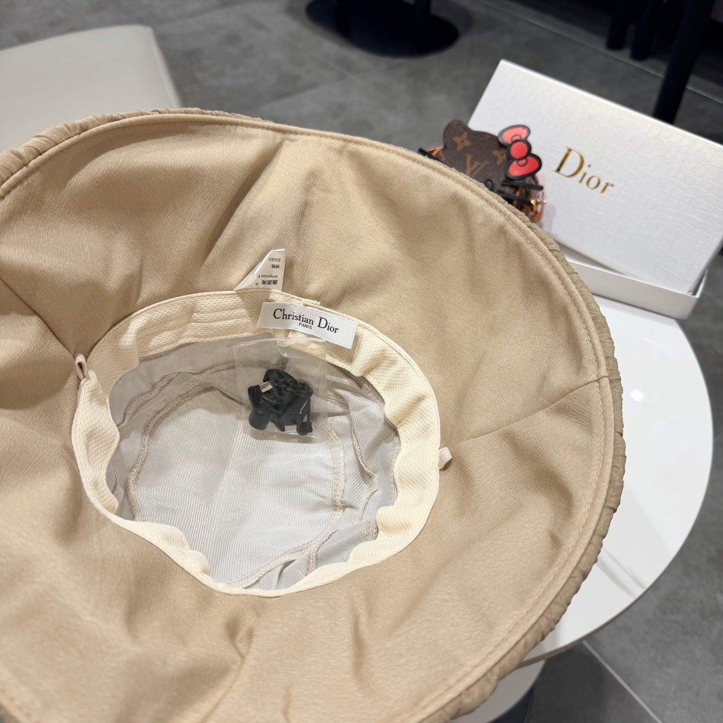 DIOR 26S PLEATED WIDE-BRIM BUCKET HAT STYLE 11