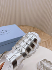 Pra Rubber Monolith Sandals 55 Silver White