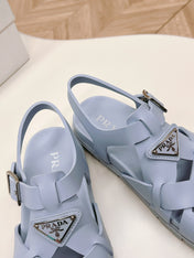 Pra Interwoven Straps Sandals 30 Baby Blue