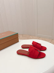 LP SUMMER CHARMS SANDALS IN CHERRY SUEDE