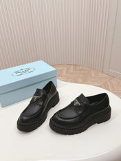 PRA BRUSHED MONOLITH LOAFERS BLACK CALFSKIN