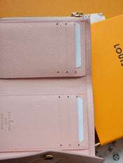 VICTORINE WALLET 12 IN LIGHT PINK MONOGRAM EMPREINTE CALFSKIN