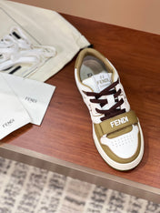 FENDI MATCH IN WHITE MIX OLIVE CALFSKIN