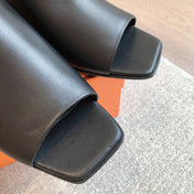 ICONIQUE 25 SANDAL BLACK CALFSKIN