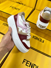 FENDI THICK-SOLDED SNEAKER IN COLORFUL LAMBSKIN