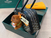 SAINT MARTIN BAG 34 IN BLACK GOYARDINE CANVAS AND CALFSKIN