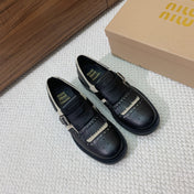 OXFORD SHOES BLACK MIX CREAM COWHIDE