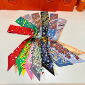 HERMES 25S SILK NECKERCHIEF 86 IN SILK 714352