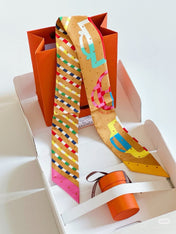 HERMES 25S SCARF TWILLY 86 IN SILK 987339