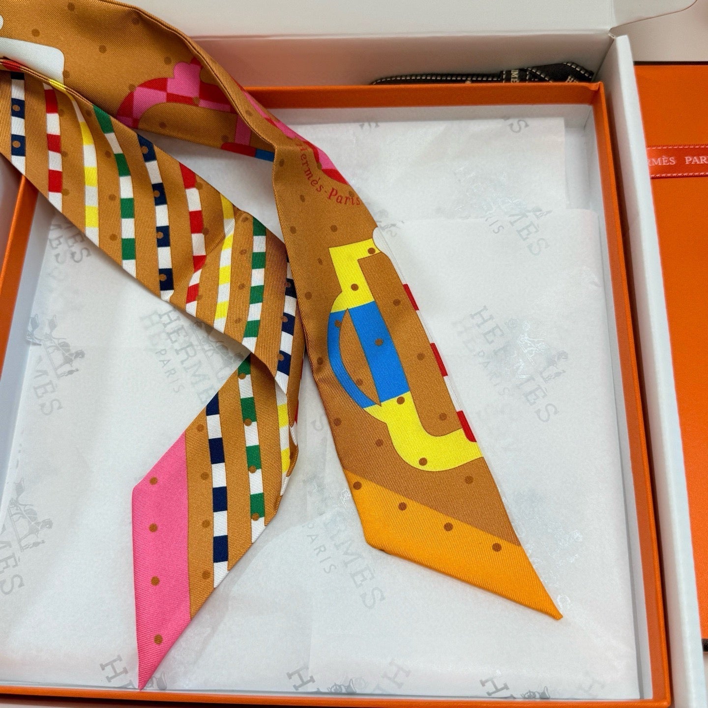 HERMES 25S SCARF TWILLY 86 IN SILK 987339