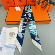HERMES 25S NECKERCHIEF 86 IN SILK 991546