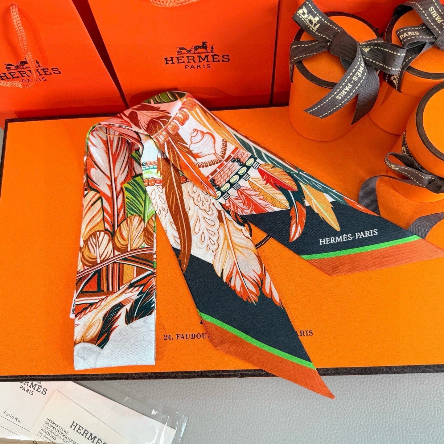HERMES 25S NECKERCHIEF 86 IN SILK 991555