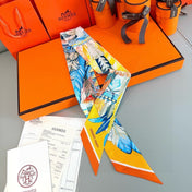 HERMES 25S NECKERCHIEF 86 IN SILK 991556