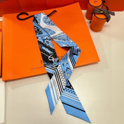 HERMES 26S TWILLY SCARF 86 IN SILK 500096