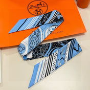 HERMES 26S TWILLY SCARF 86 IN SILK 500096