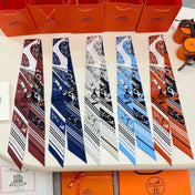 HERMES 26S TWILLY SCARF 86 IN SILK 500096