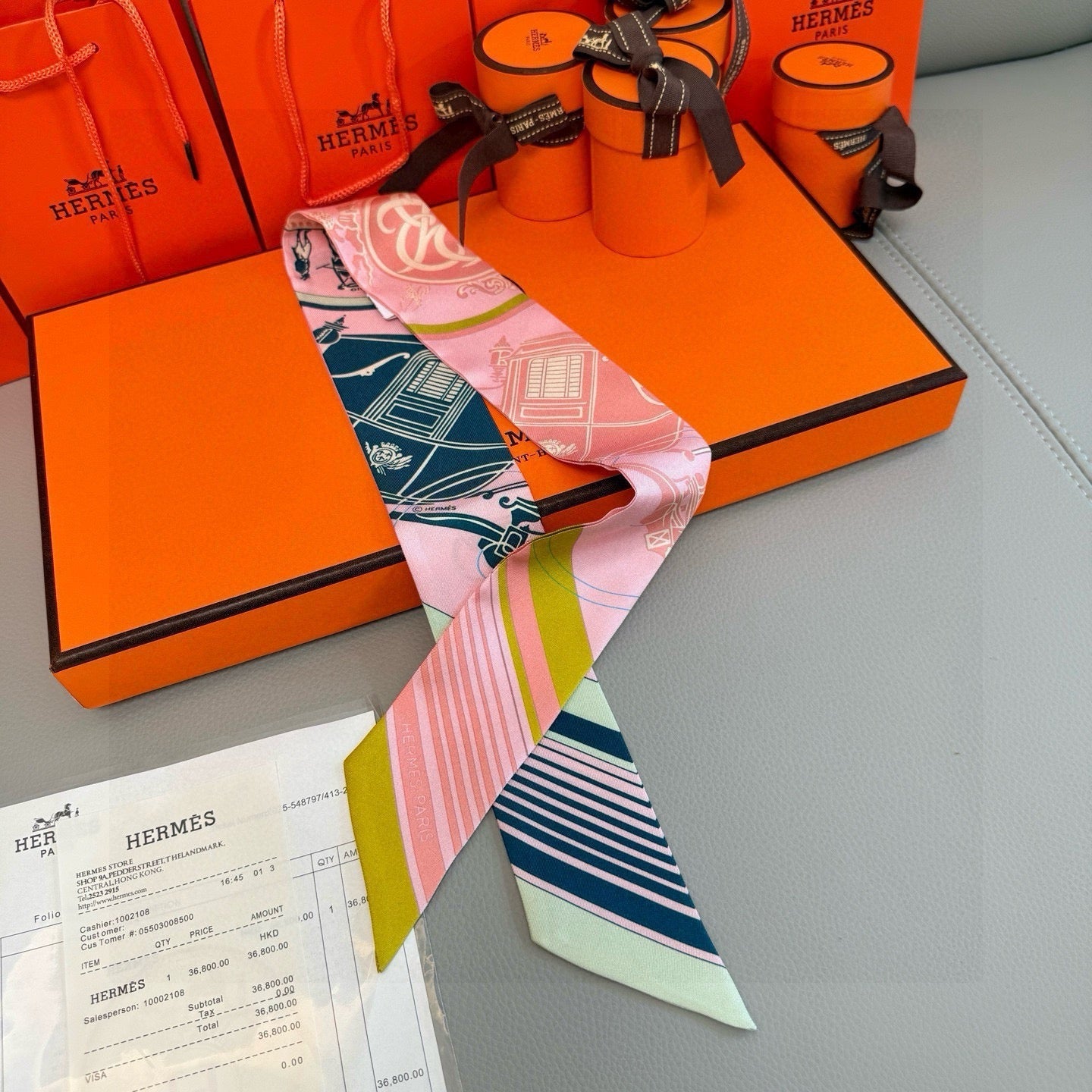 HERMES 26S TWILLY SCARF 86 IN SILK 502592