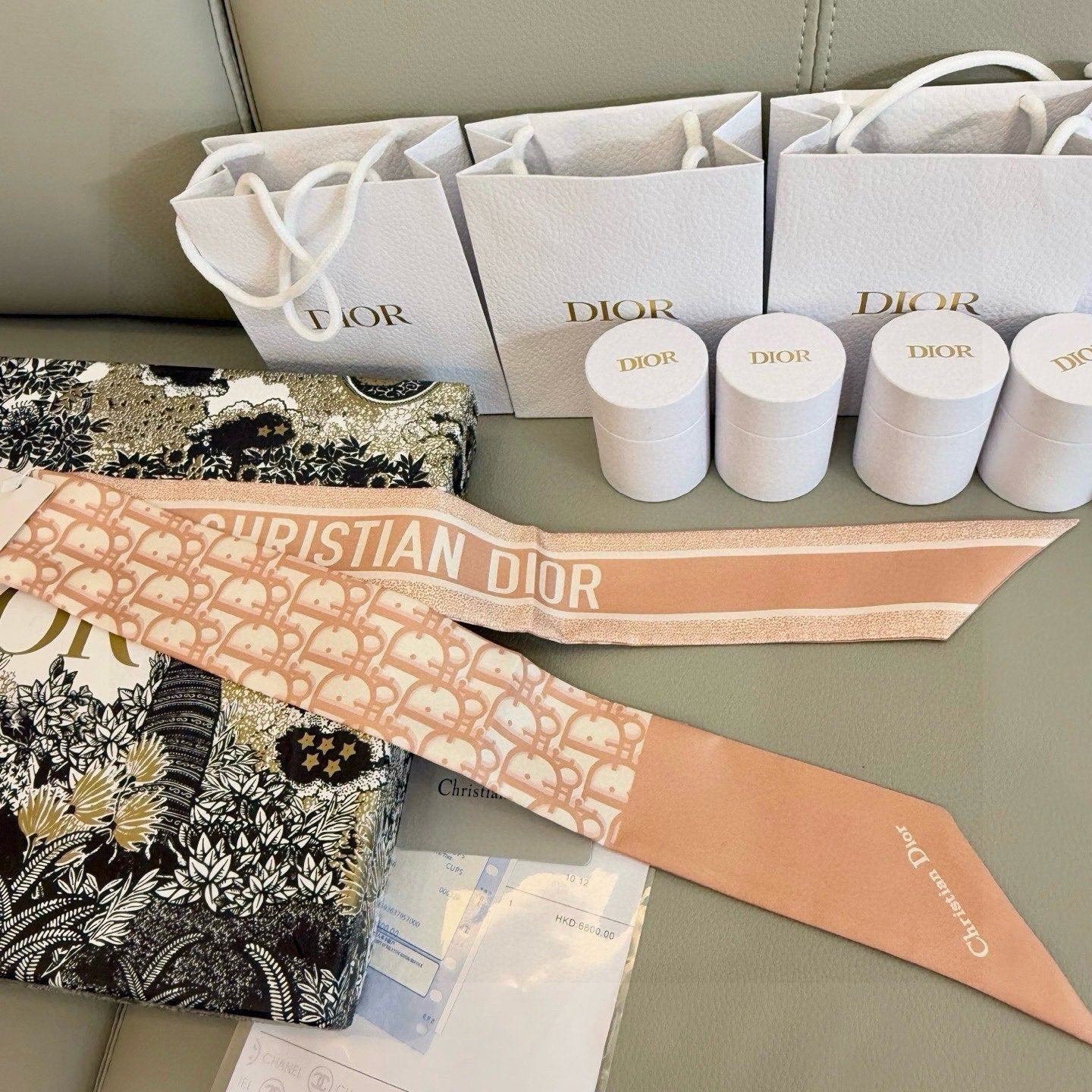 DIOR 26S SCARF 105CM IN SILK 309591