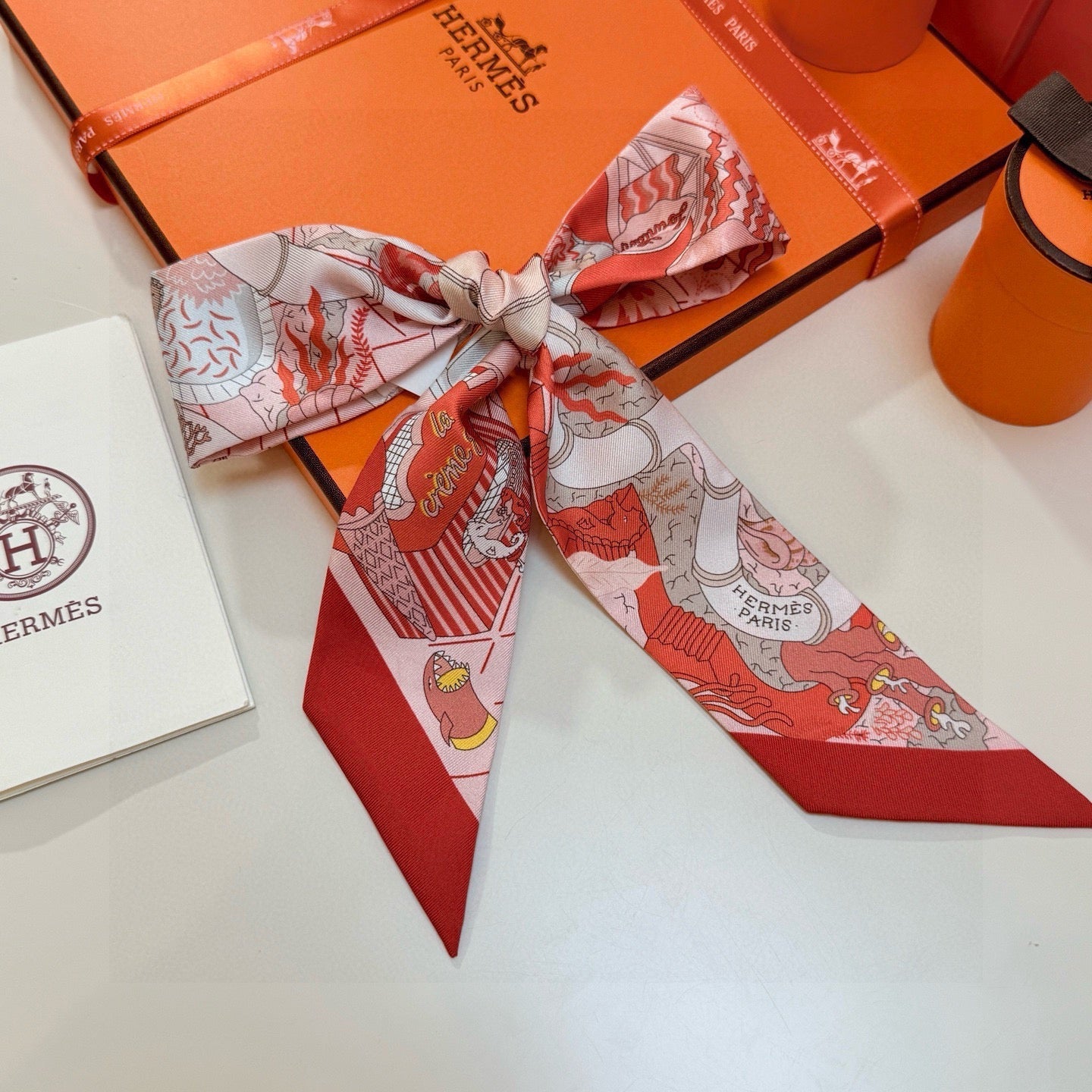 HERMES 26S TWILLY SCARF 86 IN SILK 492603