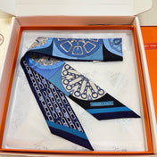 HERMES 26S TWILLY SCARF 86 IN SILK 492639