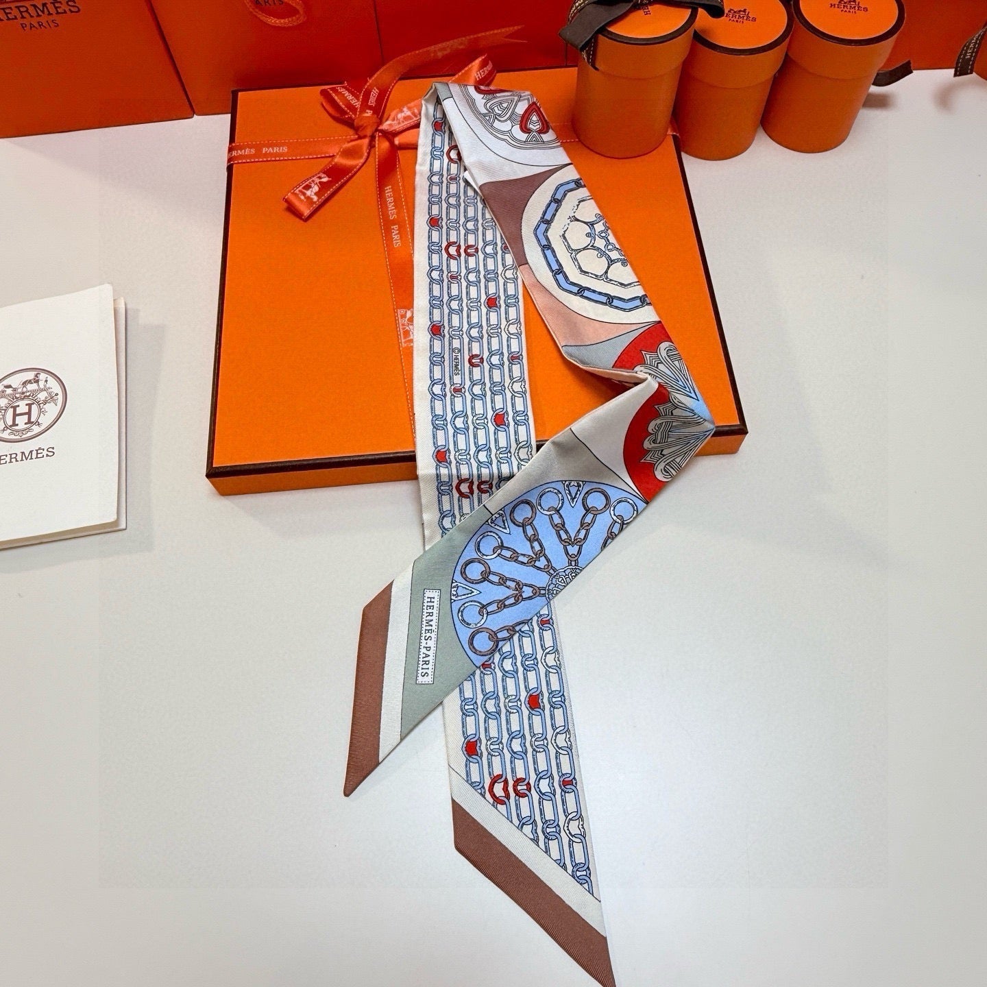 HERMES 26S TWILLY SCARF 86 IN SILK 492642