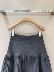 MIUMIU KNIT PLEATED SKIRT STYLE 803